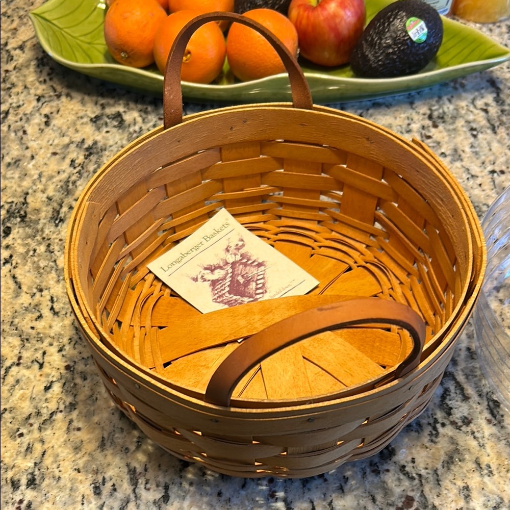 Longaberger Elegant Brown Woven Basket